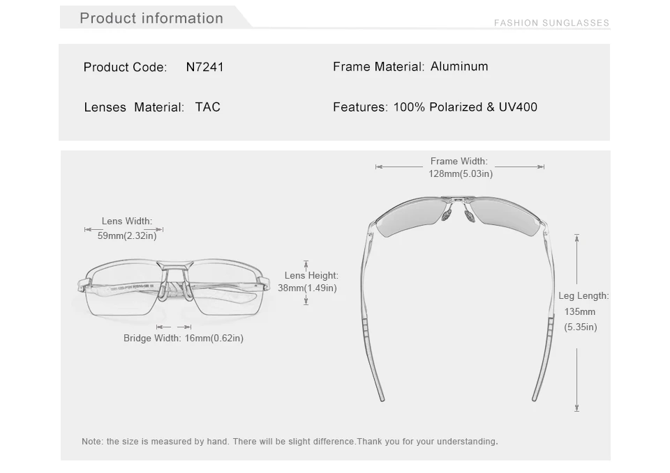KINGSEVEN 2024 Neue männer Polarisierte Sonnenbrille Aluminium Rahmen UV400 Sonnenbrille Männliche Brillen Fahren Gläser – Detail 1