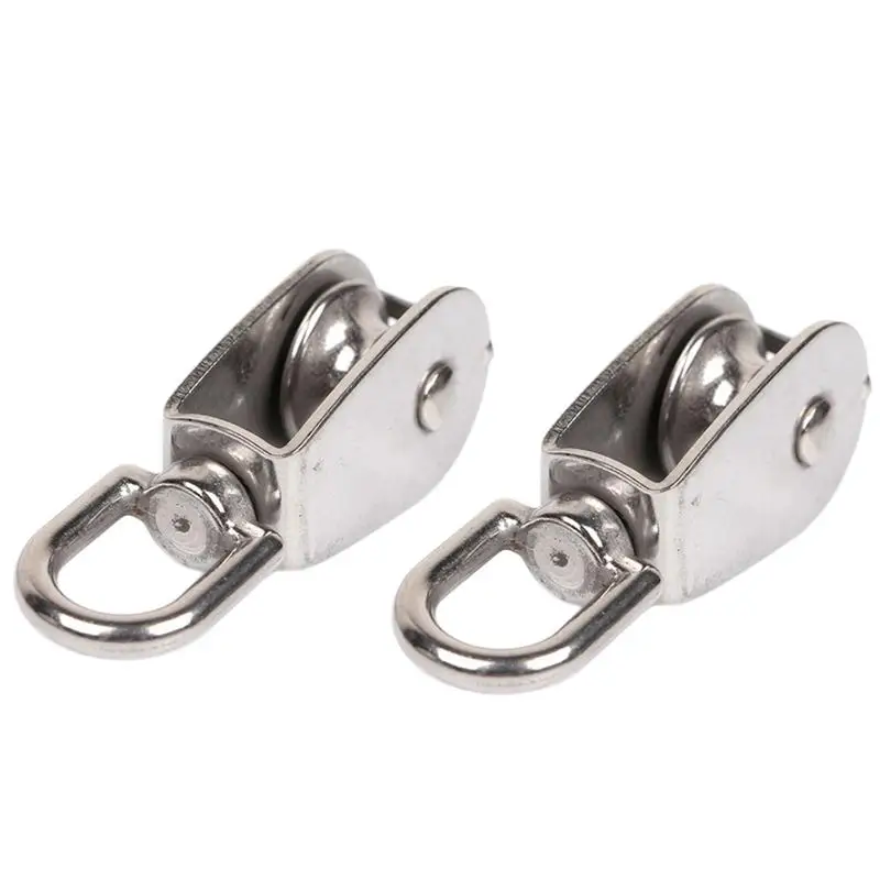 

Snatch Rigging Block Heavy-Duty Stainless Steel Swivel Pulley Blocks Versatile M15/M50 Lifting Single Pulley For Lifting