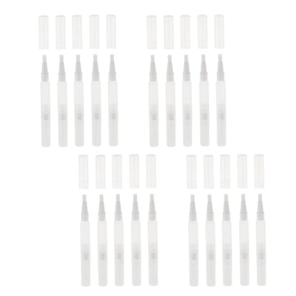 Cosmetische containerbuis, hervulbare doorzichtige plastic twist-pen voor lippenbalsem, etherische olie-nagellak