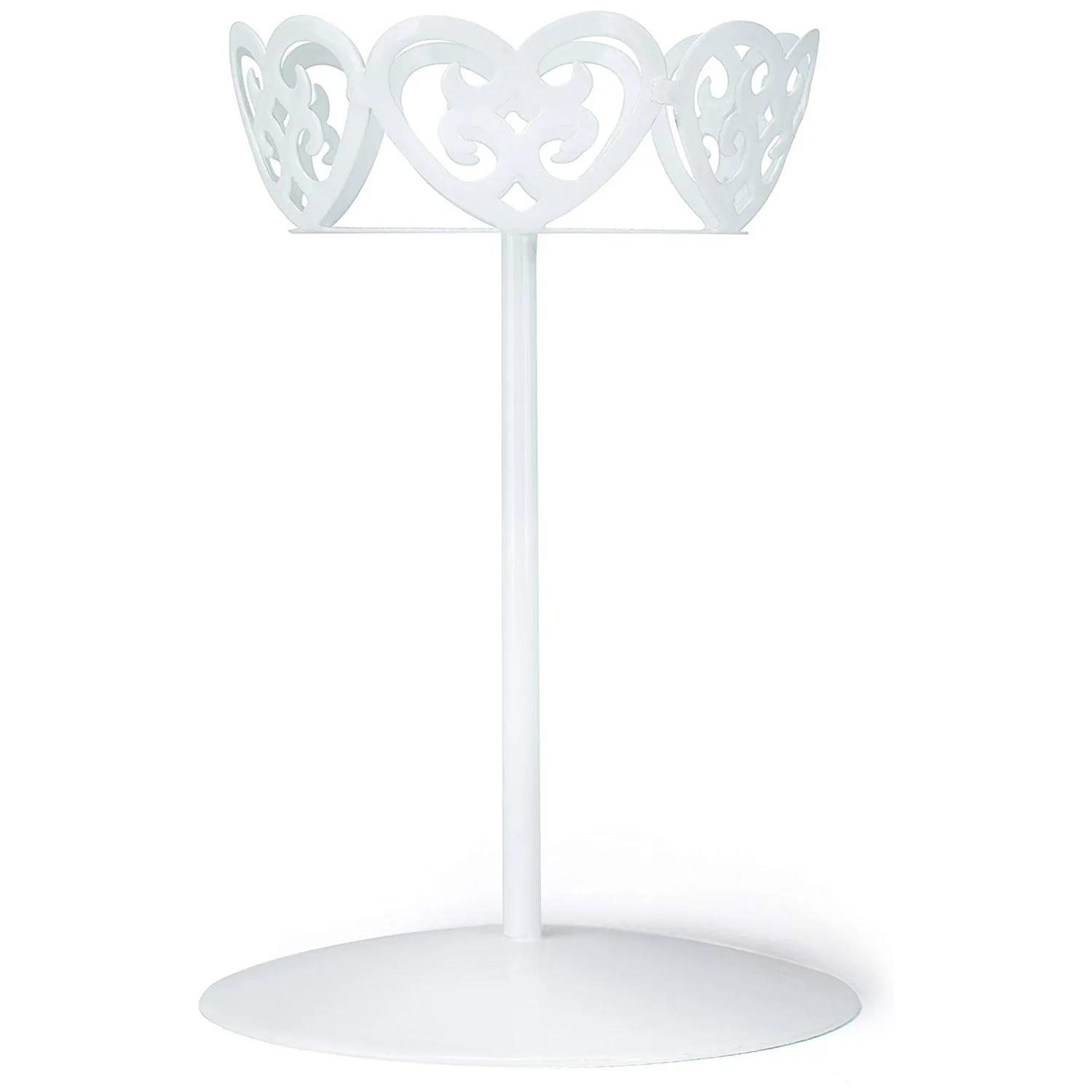 MLGB-4-Pack White Color Cake Stand Metal Wedding Cupcake Dessert Iron Holder Rack