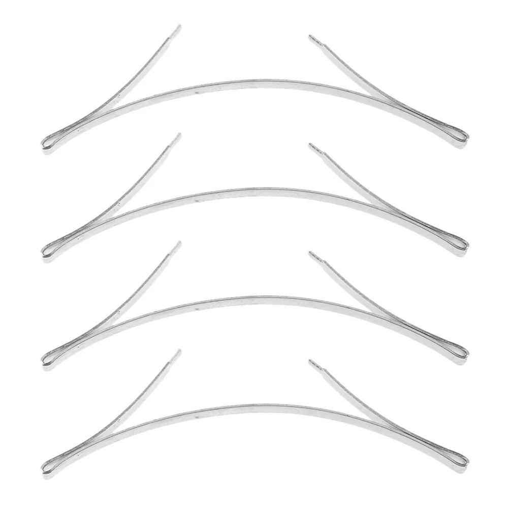 

4Pcs Sliding Wardrobe Door Bottom Positioner Manganese Steel Door Track Accessories Buffer Stops Bottom Positioner