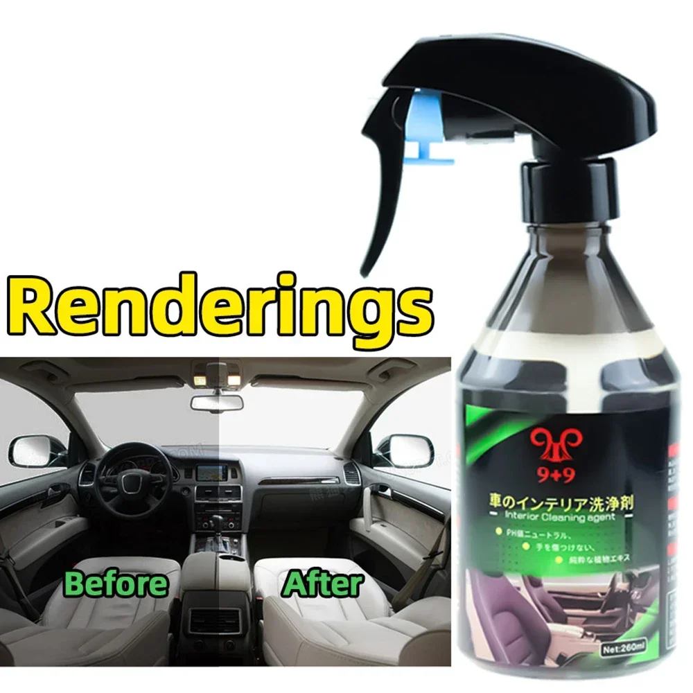 260ML Car Leather Plastic Repair Agent Repair Refurbishment Clean Leather Car Interior Cleaning Plastic Repair Agent