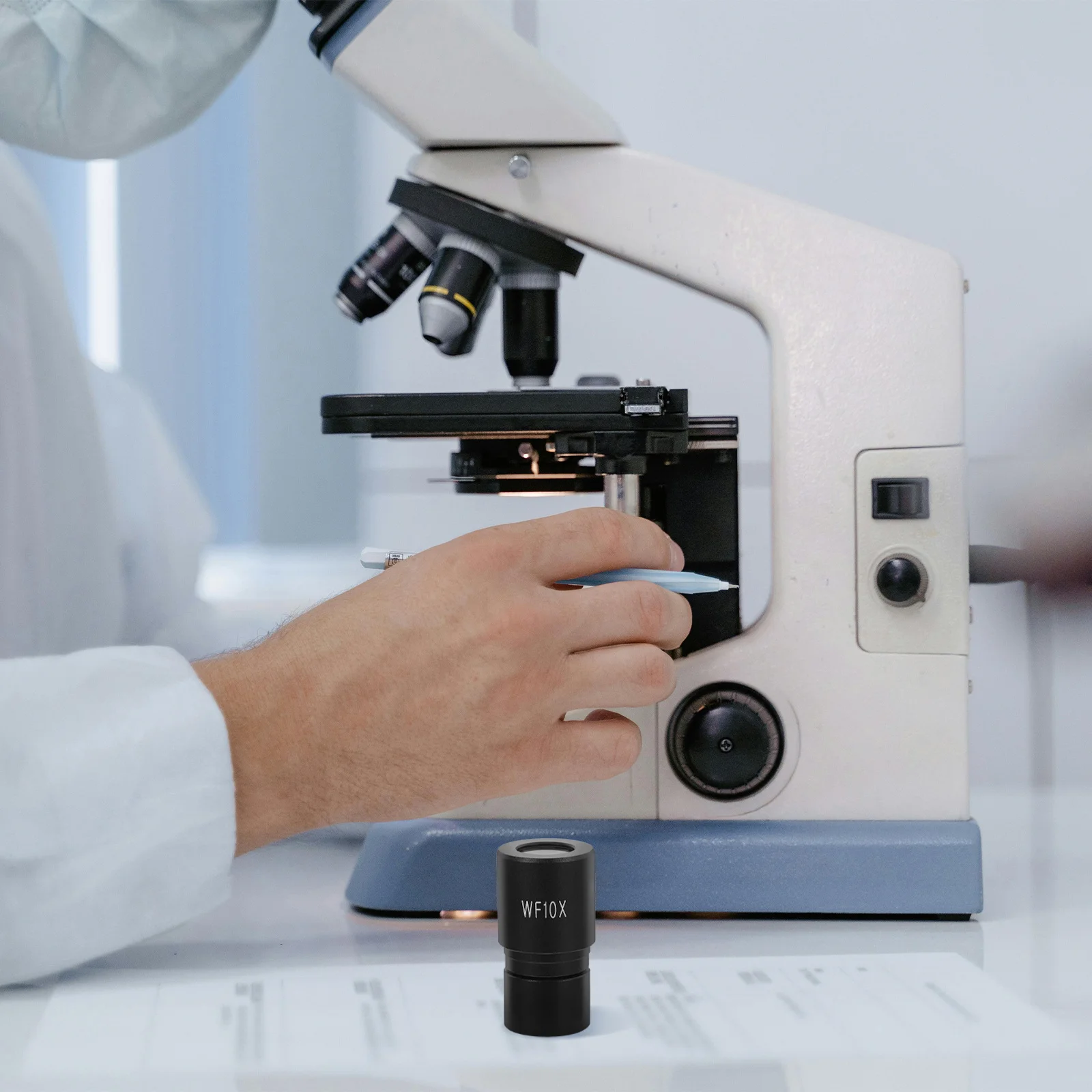 

Stereo Microscope Head 10X Auxiliary Lens Simple Design Metal Material Increase Magnification Versatile Accessory High Accuracy