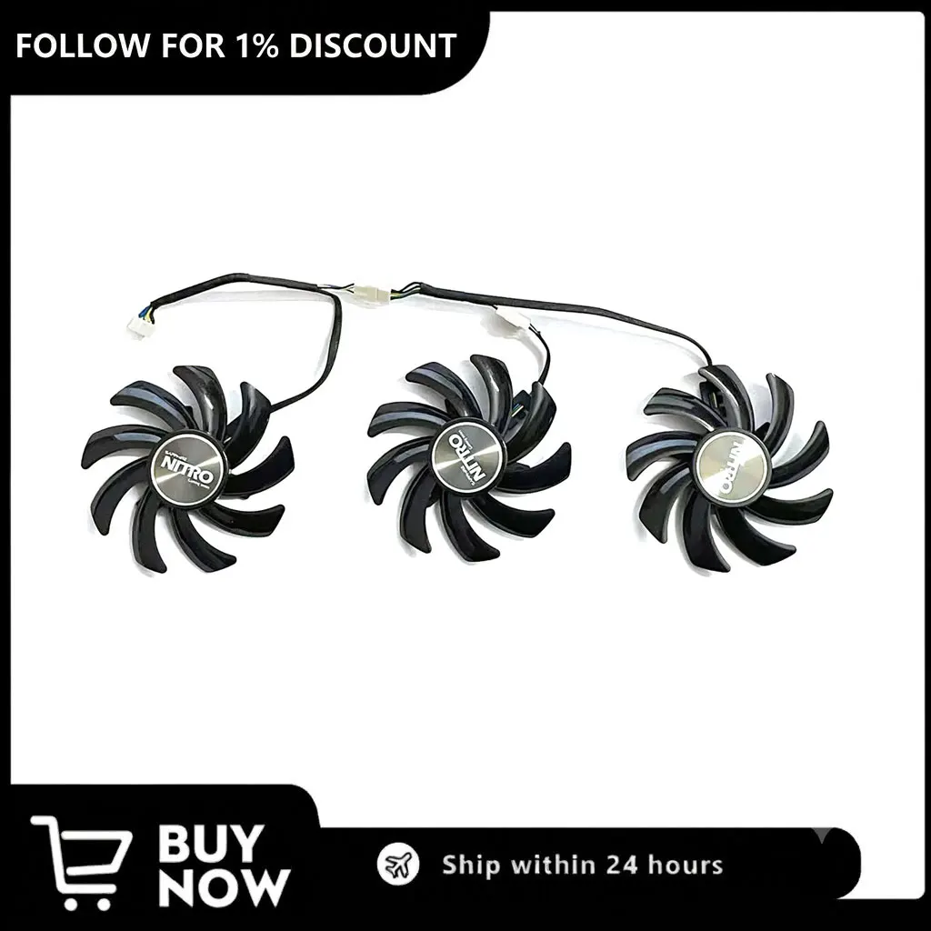 Cooling Fan Suitable for Sapphire R9-290X R9 390 8G Nitro R9 390x 8G D5 Tri-X Graphics Card FDC110H12D9-C 85MM 4PIN GPU Fan