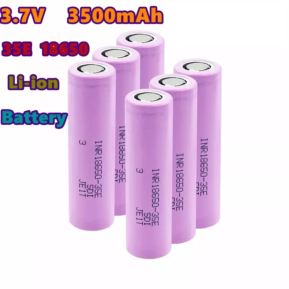 Batería de iones de litio 2025, 18650 mAh, 18650 V, 25A, 3500, 3,7, de alta potencia, original, outil electrique 35E INR, noveda