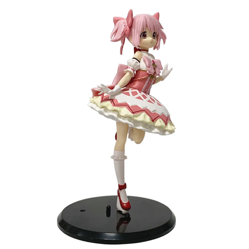 Puella Magi Madoka Magica Anime-Figur Kaname Madoka in Stehender Pose PVC-Sammlermodell Spielzeug Ornament Puppe Geburtstagsgeschenk für Fans – Detail 7