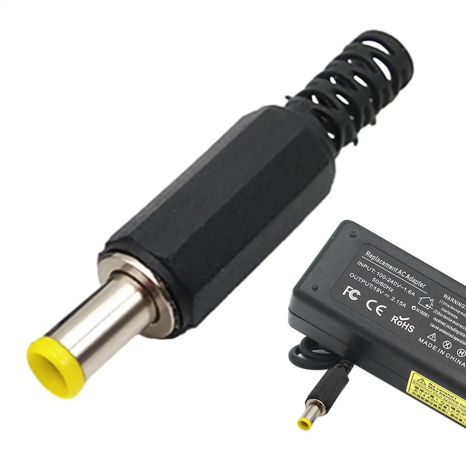 6.0mm/6.4mm 노트북 전원 플러그 DC 커넥터 DC 노트북 어댑터 잭 용접용 DC 플러그 핀 포함 노트북용 DC 팁