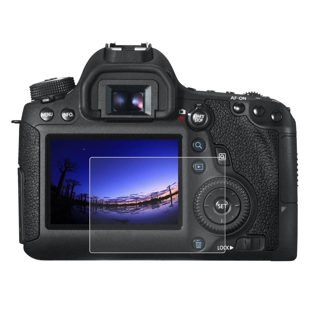 PULUZ 2.5D 9H Tempered Glass Film LCD Screen Protector for Canon 6D Compatible with Sony HX50/HX60/Olympus TG3/TG4/TG5/Nikon AW1