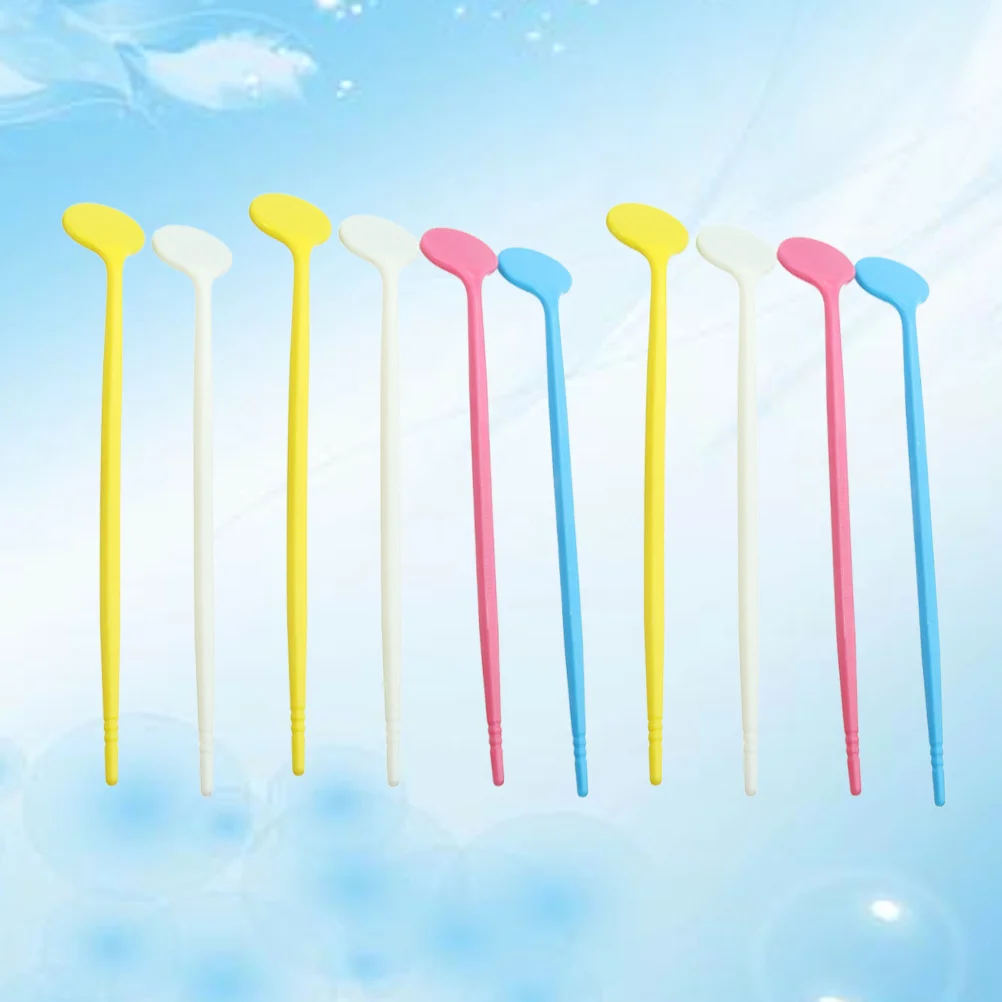 

10Pcs Disposable Oral Mirrors Eyelash Grafting Anti-Fog Inspection Dental Mouth Mirror Lightweight Durable for Personal