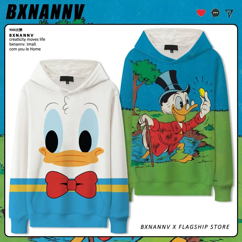 

Disney Donald Duck Joint Suit Boy Daisy Cartoon Print Cuhk Children Hoodie Design Sense