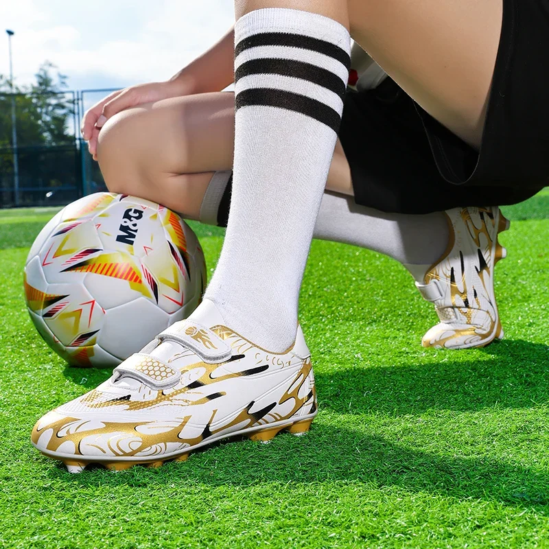 Neue Männer Kinder Fußball Stiefel Ultraleicht Jungen Professionelle Fußball Schuhe Stollen Nicht-Slip Spiel Gras Training Schuhe Drop Verschiffen – Detail 32