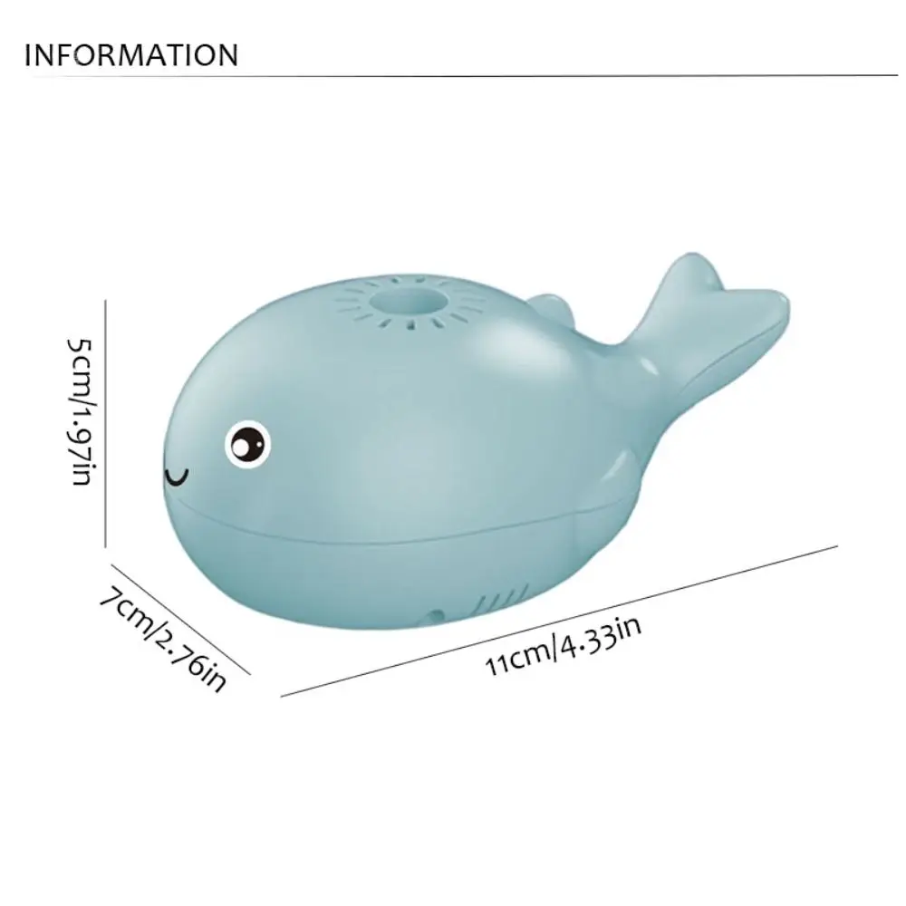 Cute Plastic Children Electric Whale Fan USB Portable Floating Ball Blowing Toy Rechargeable Mini Outdoor