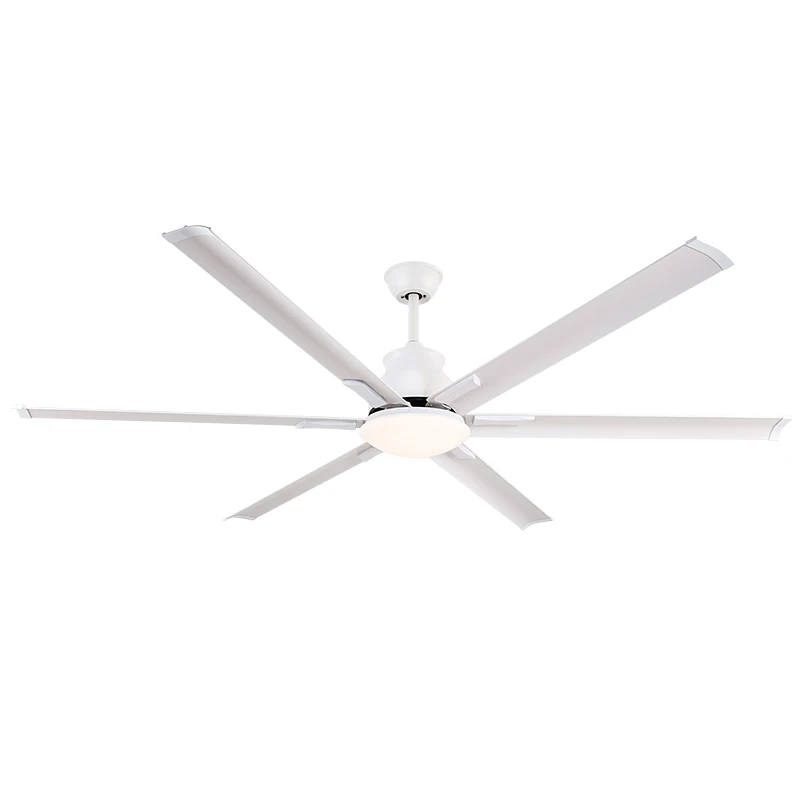 Premium 70-inch Industrial Ceiling Fan with Light and Remote Control High-Power Motor 6-Speed Aluminum Blades Ceiling Fan