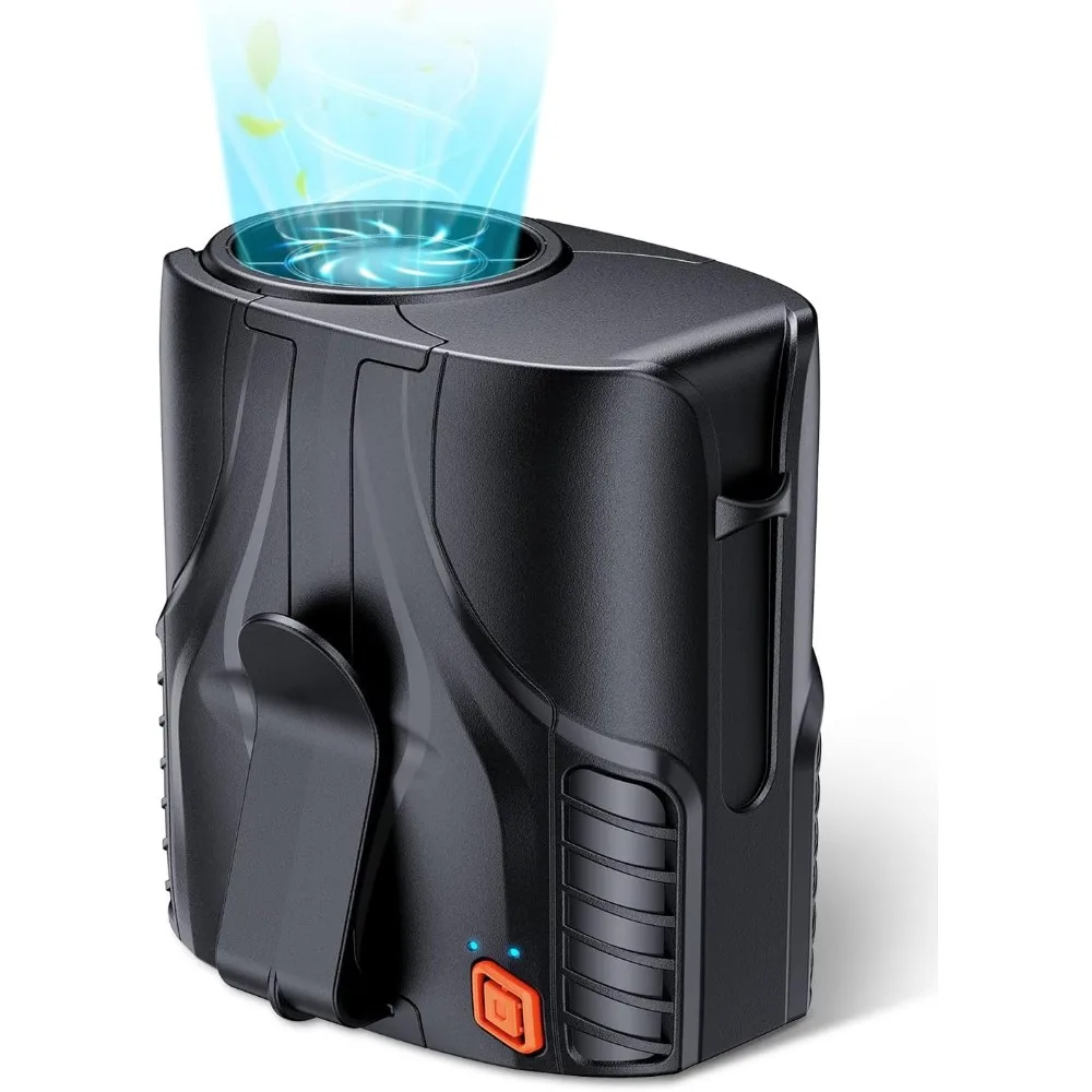 

Portable Waist and Neck Fan 14000RPM 40H Runtime 6 Speed Quiet Clip On Cooling for Outdoor Work