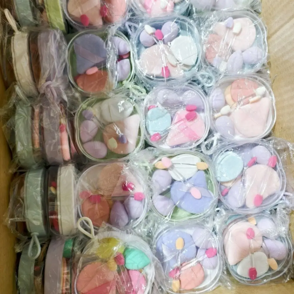 Ensemble de 3 boîtes de 8 éponges de maquillage 8 en 1, mini-éponges de beauté respirantes, ensemble d'éponges multifonctionnelles, éponge de voyage, éponge cosmétique, crème pour le visage