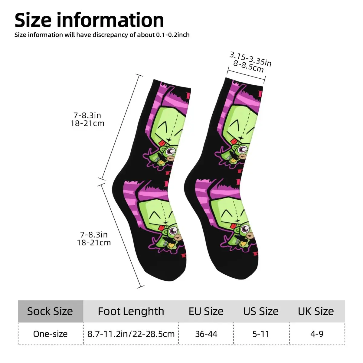 I Love You Kawaii Socks Sports Cartoon Pattern Socks