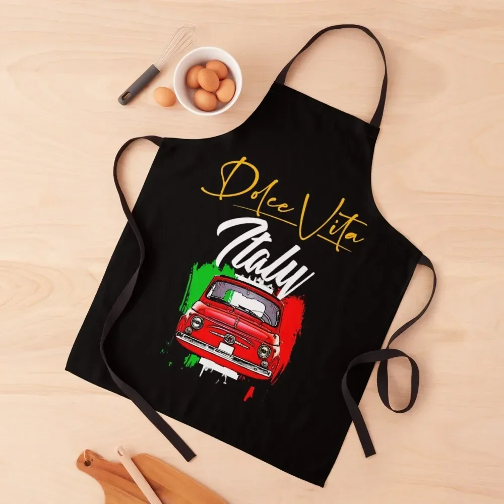 

fiat 500 red Apron Hairdressing Hairdresser Accessories Kitchen Things And For Home Apron