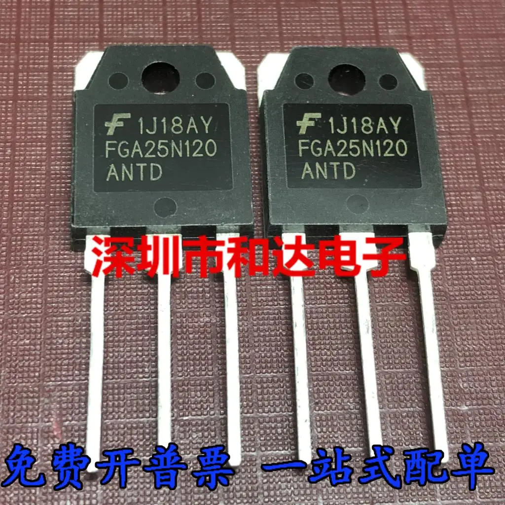 10PCS/Lot FGA25N120ANTD  TO-3P 1200V Really Stock Original Best Quality Guarantee Fast Shipping