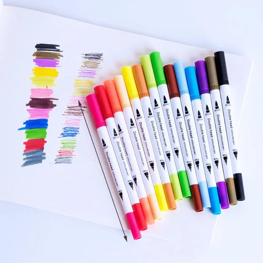 

Drawing Watercolor Paint Brush Pen Double-head Can Change Color Markers Drawing Set Color Marker Pen Art Marker Water Color Pen