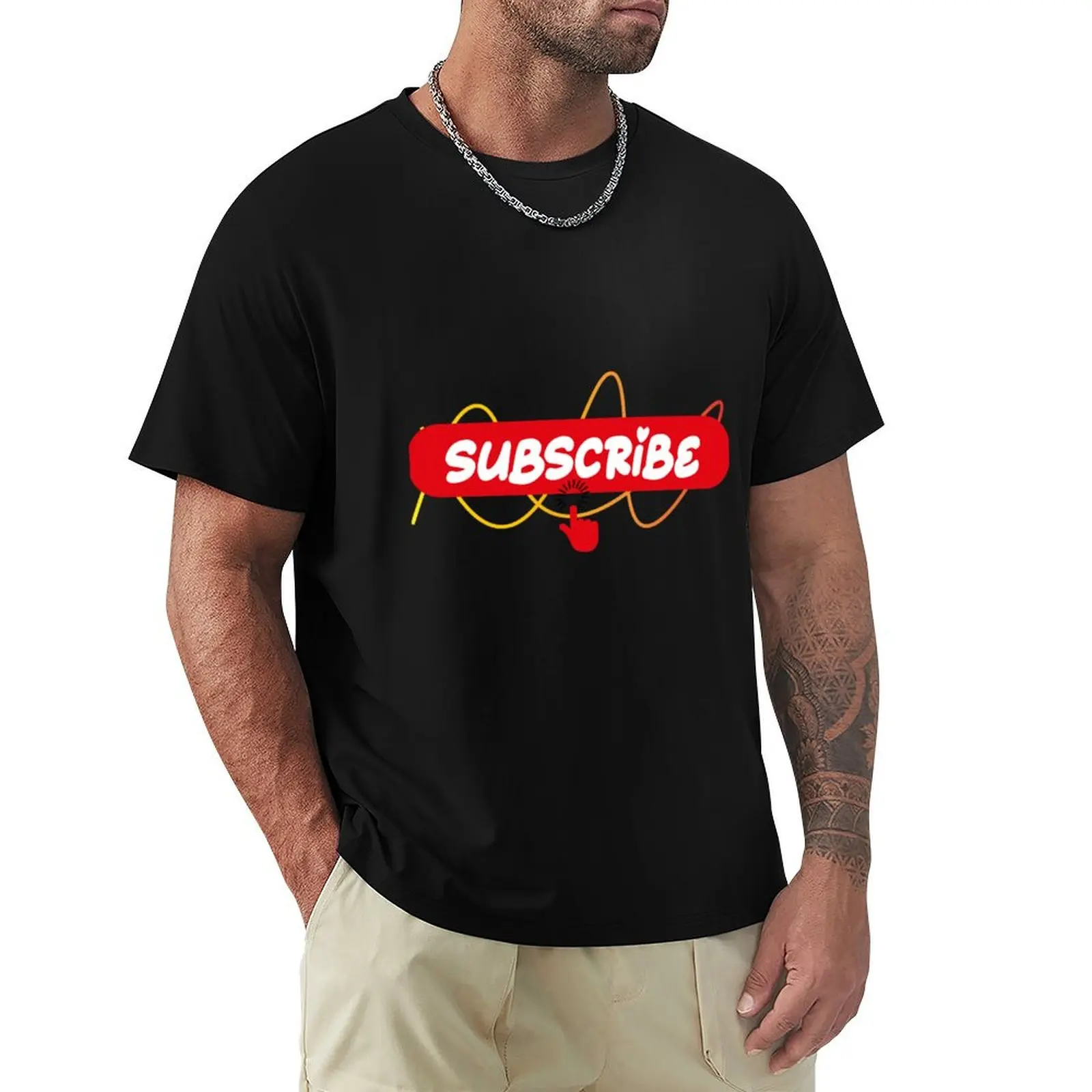 SUBSCRIBE T-Shirt Relaxed Fit Casual Short Sleeve Top