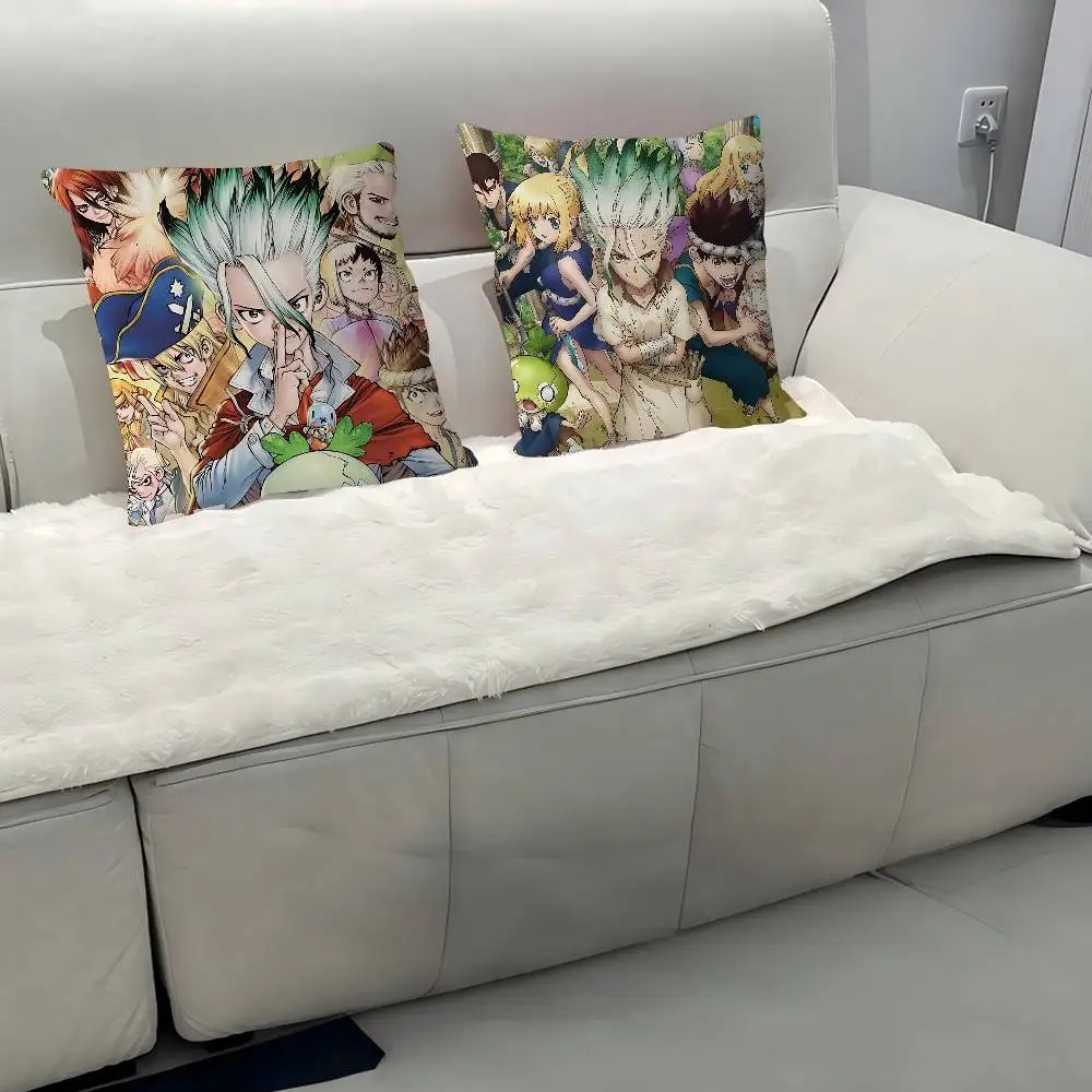 

Dr Cartoon StoneS Pillow Case Removable Washable Cushion Cover – All-Season Soft Linen