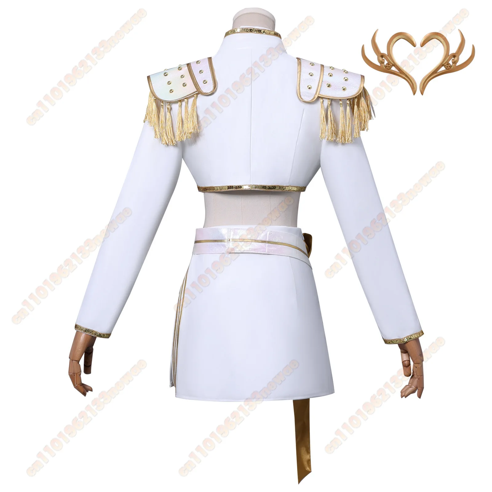 Kostum Cosplay KPop Demon Hunters Mira Pakaian Cosplay KPop Mira Kostum Panggung Mira Pakaian Cosplay Demon Hunter Rumi Zoey Wanita