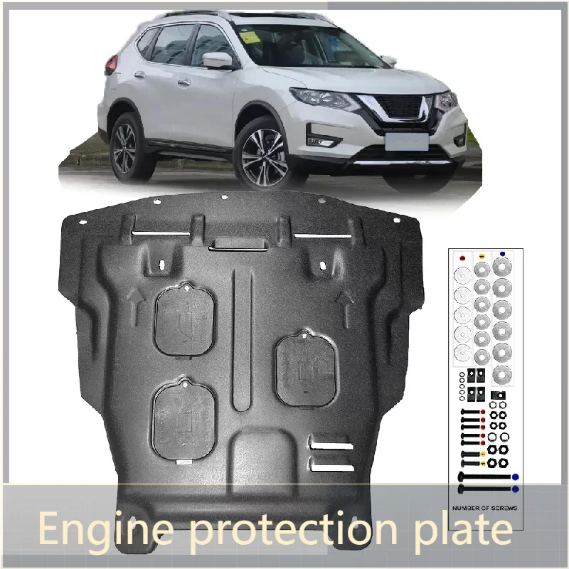 

For Nissan X-Trail Rogue 2.5L 2014-2021 Under Engine Guard Board Splash Shield Mud Fender Plate Cover Black Car Mudflap Mudapron