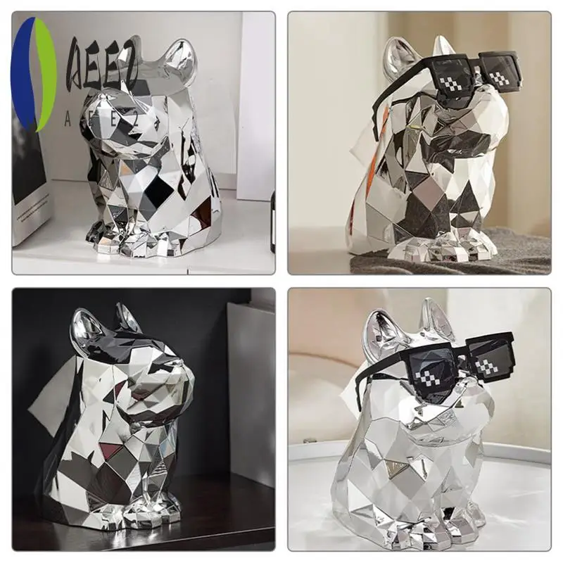 

AEE2-Tissue Box Cover French Bulldog Shaped Facial Tissue Dispenser Paper Cover For Bathroom Living Room
