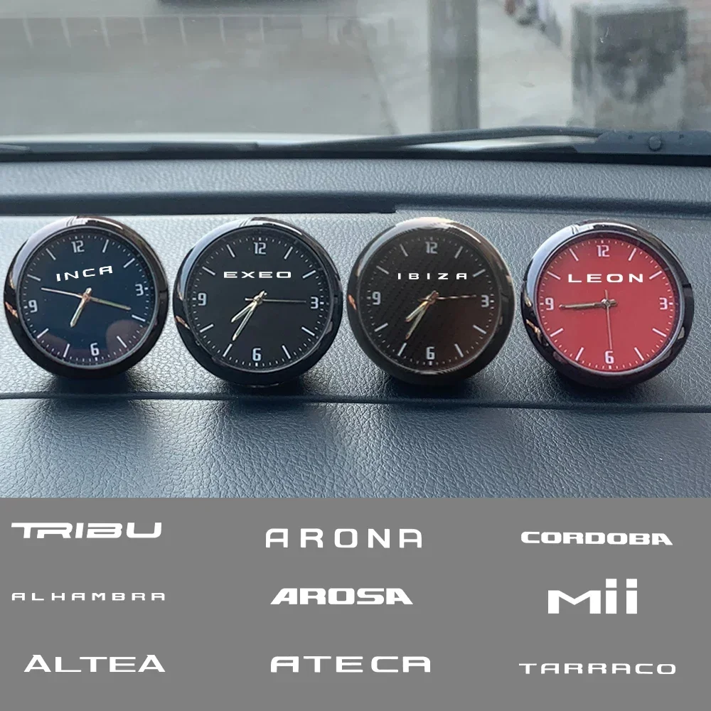 Horloge de décoration de voiture à quartz, montre de tableau Prada automatique, Seat Exbones ST Arosa Ibiza Valentine ata i Altea Arona Ateca Alhambra Cordoba Inca