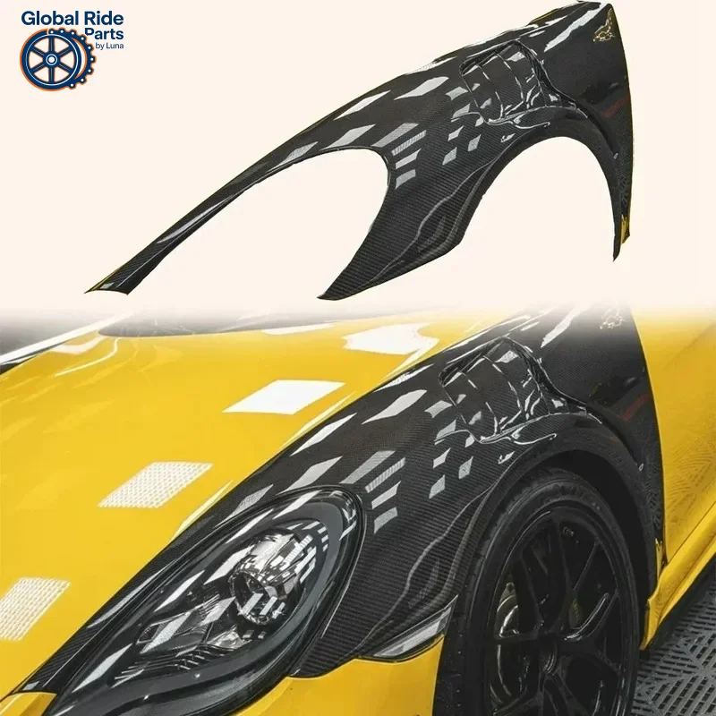 

Suitable FOR Sporty Porsche718 Boxster Cayman RS Style Front Fender Pair Carbon Fiber