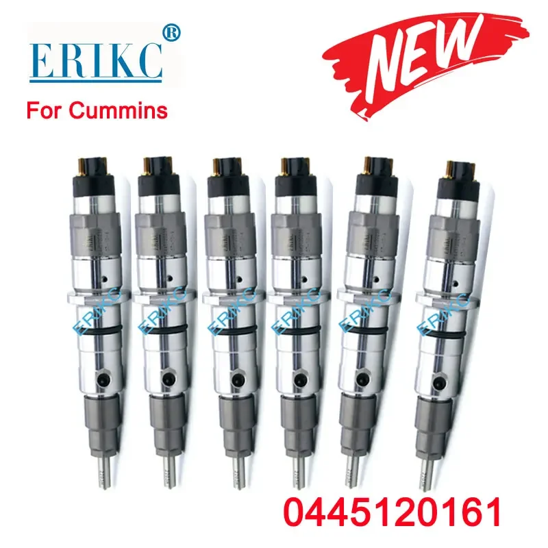 6PCS 0445120161 Diesel Fuel Injector 0 445 120 161 Engine Nozzle Injectors Assy 0445 120 161 for CUMMINS ISDE