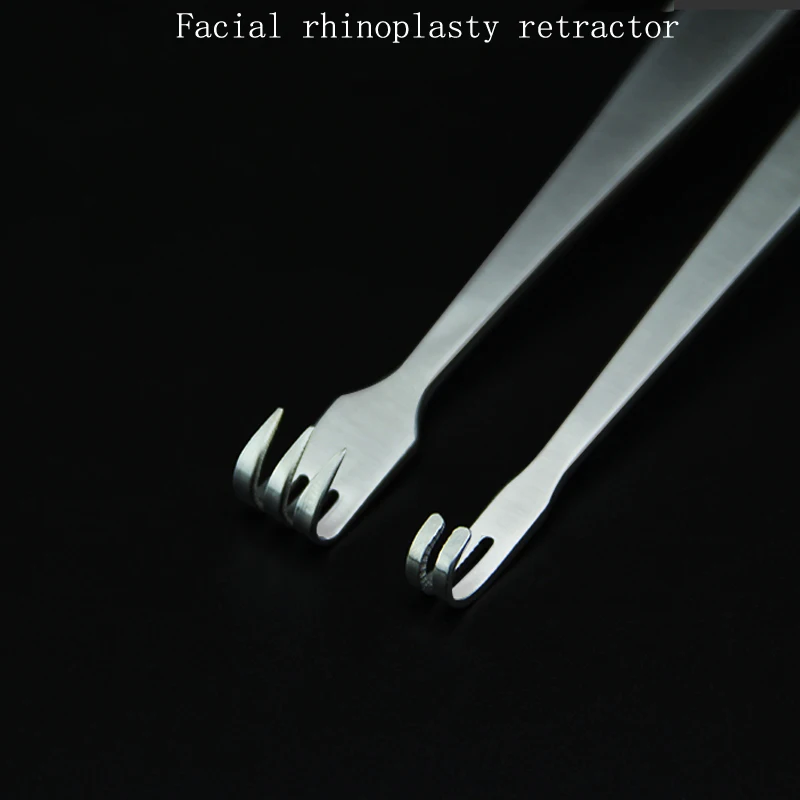 Rhinoplasty Retractor จมูกท่องเที่ยวสแตนเลสสตีล Double-Headed Self-Service Retractor ตายาวแหวนจับ Retractor