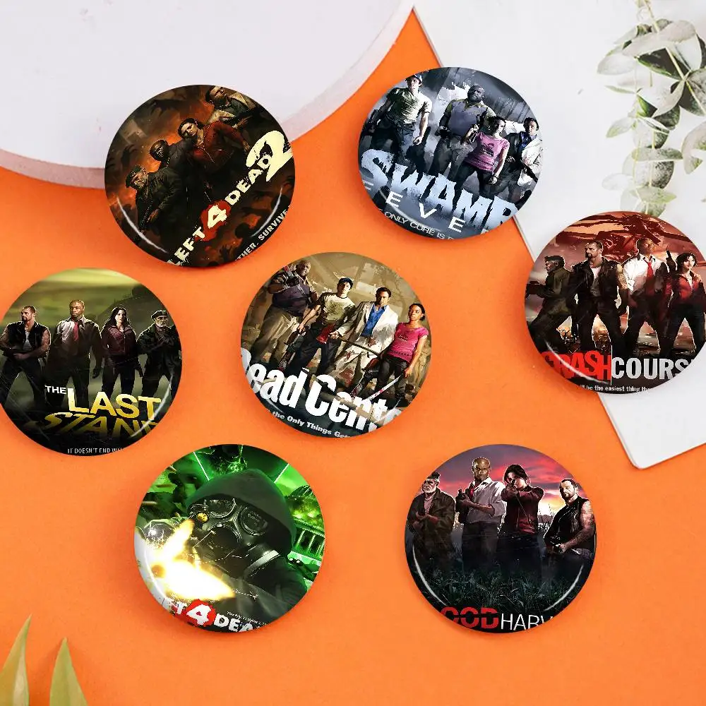 Hot Action Game Left 4 Dead New  Brooches Soft Button Pin Funny Silly Gnarpy on A Skateboard Meme Badge Gamer Collection Gifts