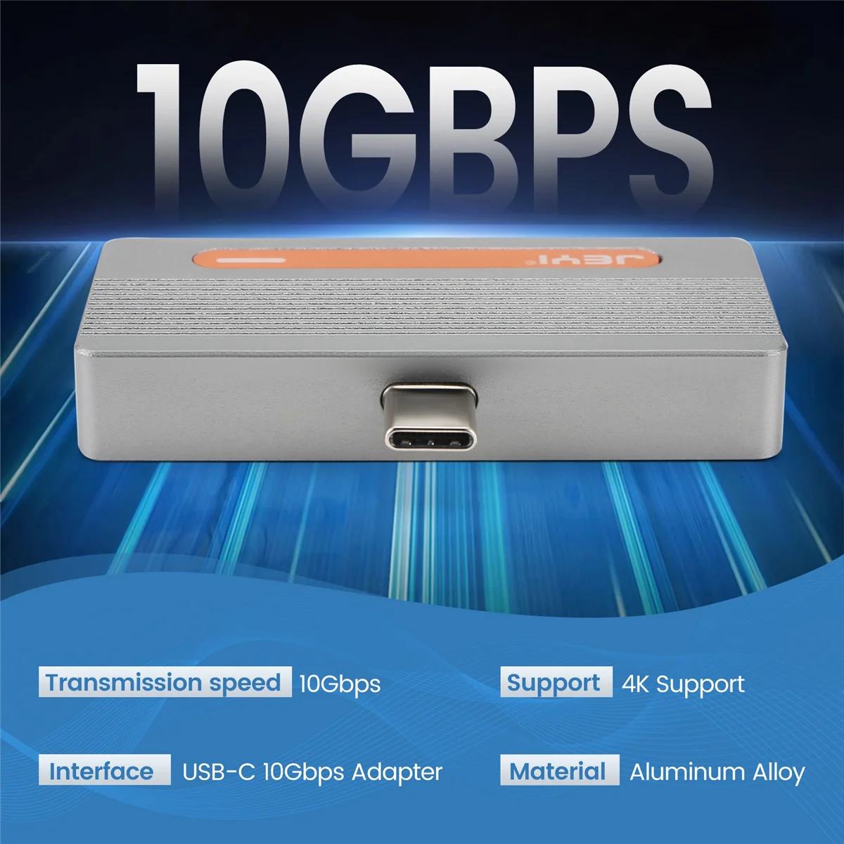 Эффективный корпус SSD JEYI M.2 2230 NVMe, адаптер USB-C 10 Гбит/с