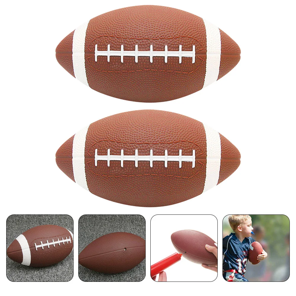 

2 Pcs Football Student Toddler Soccer Pvc Professional Rugby Kids