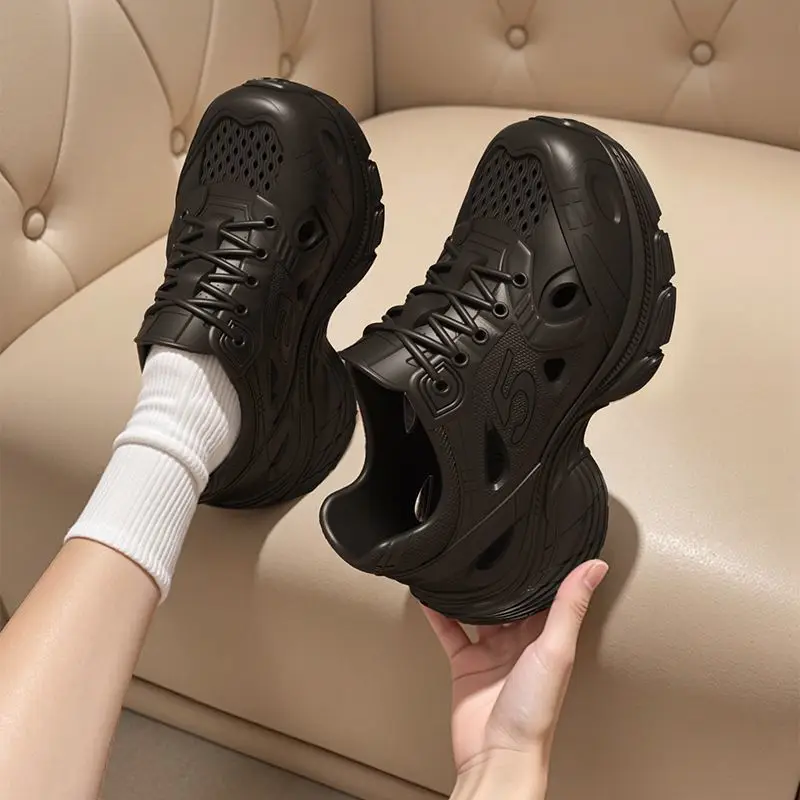 Thick-soled Hole Shoes 2026 New Summer Super Thick Outer Wear Non-slip And Deodorant Beach Bag Head Cool_vogvips.com