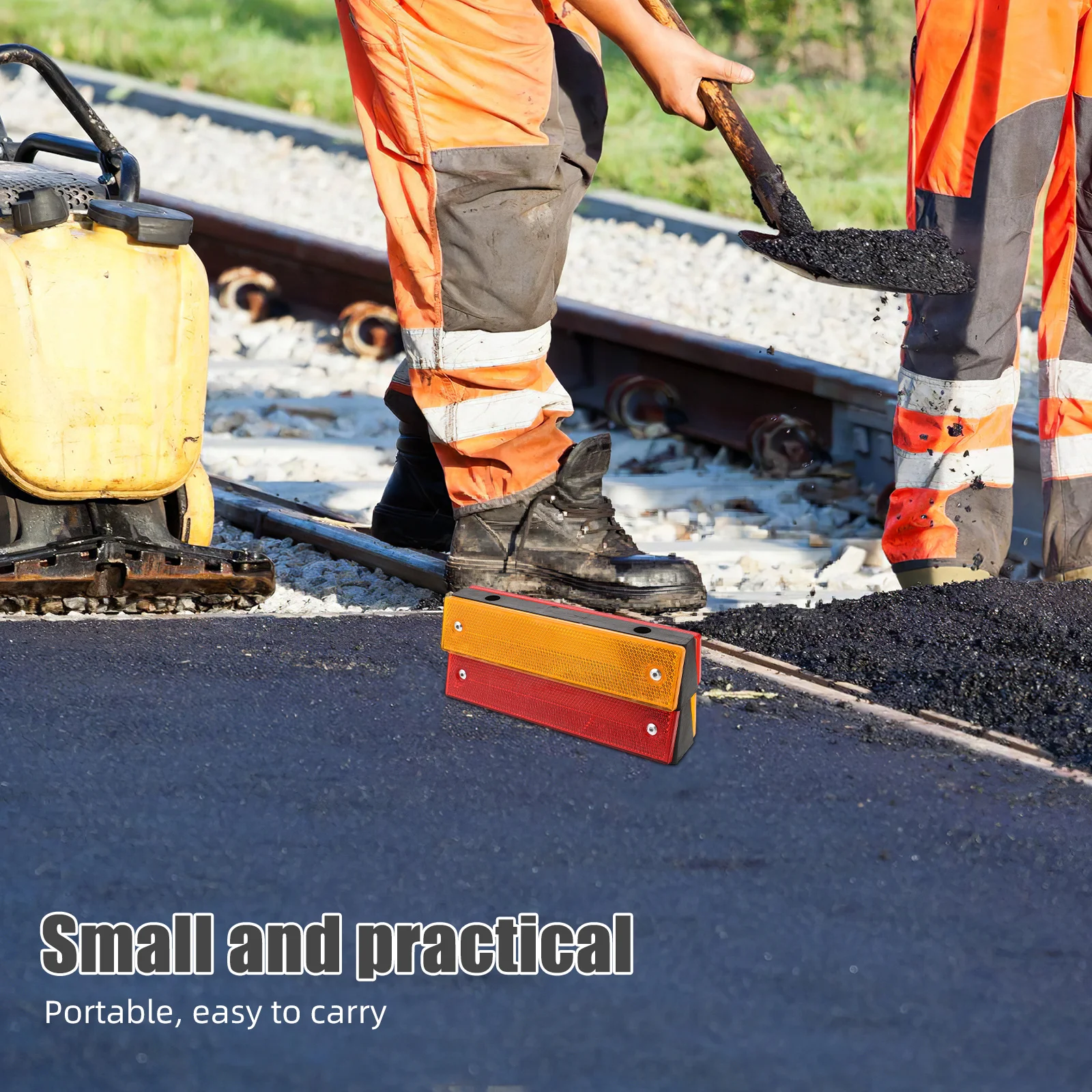 علامات السلامة العاكسة وضوح عالية ملصقات عاكسة ليلية لمناطق عمل بناء الطرق شارات تحذير السلامة في الهواء الطلق