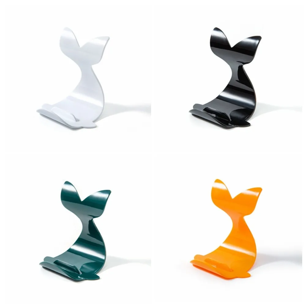 رف الهاتف المحمول شكل الحوت حامل هاتف مكتبي دعم الكرتون حامل هاتف المحمول لطيف الإبداعية حامل جوّال بلاستيكي المحمول الهاتف المحمول