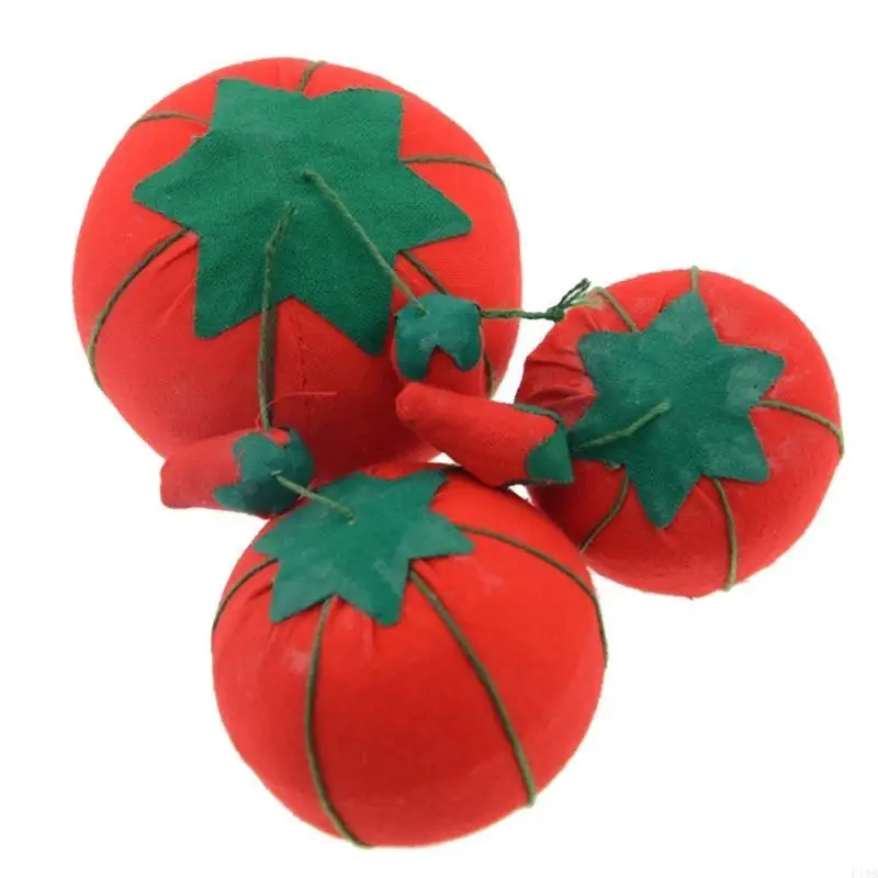 F19B 1Pc Tomato Shaped Needle Pin Cushion DIY Handcraft Tool for Cross Sewing Embroidery Pin Pillow Holder