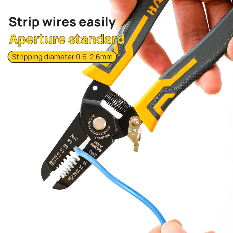 Wire Pliers Multifunctional Electrician Peeling Household Network Cable Wire Stripper Puller Stripper Tools