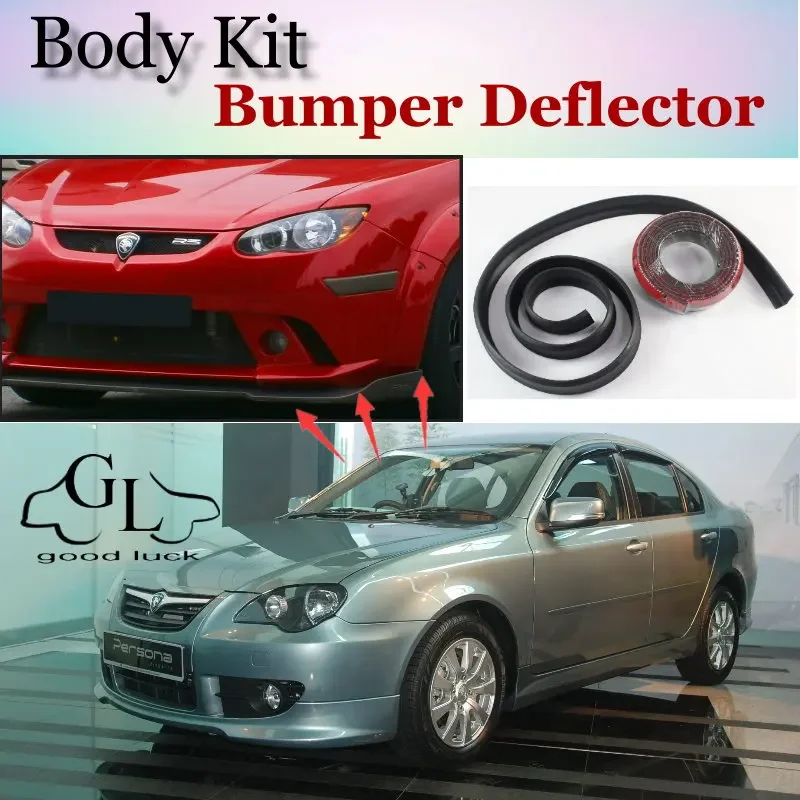 Bumper Lip Deflector Lips For Proton Persona 2007~2015 Front Spoiler Skirt For TopGear Friends Car Tuning / Body Kit / Strip