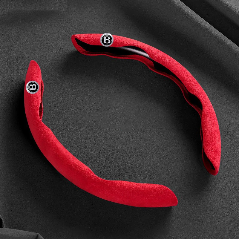 

Car Non-Slip Suede Steering Wheel Cover Premium Protector for New Bentley Flying Hurtling Spur Continental GT Bentayga Mulsanne