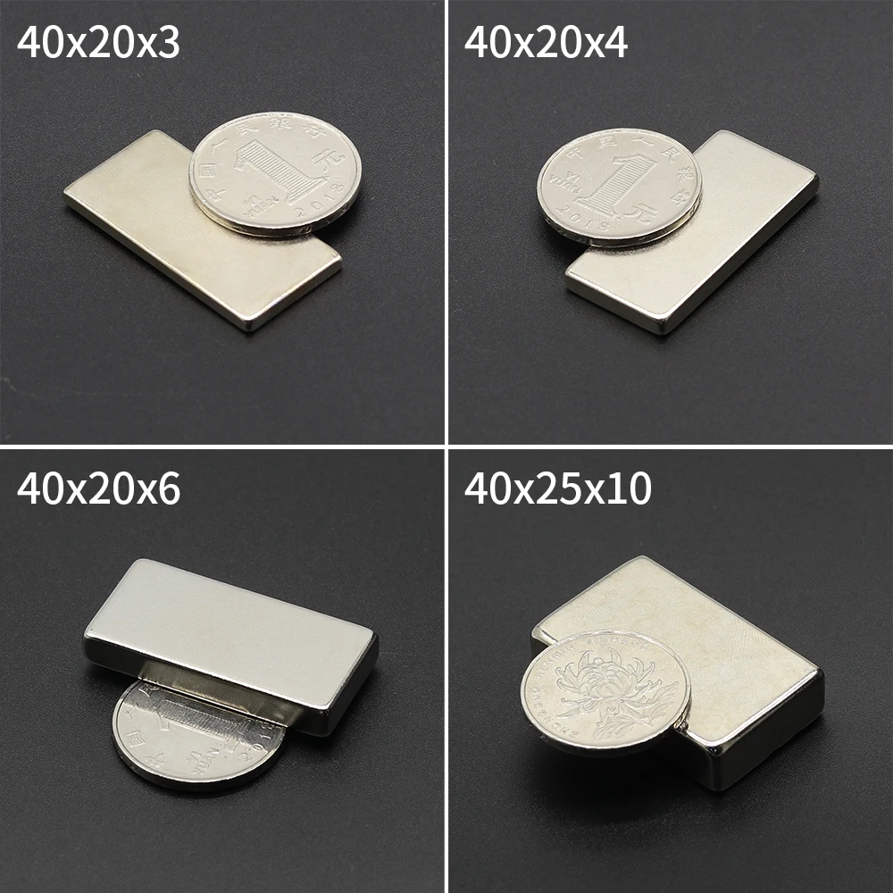 40x15x3,40x15x5,40x15x10,40x30x3,40x20x3,40x20x4,40x20x6,40x25x10MM Neodymium Magnet N35 Permanent NdFeB Super Powerful Block