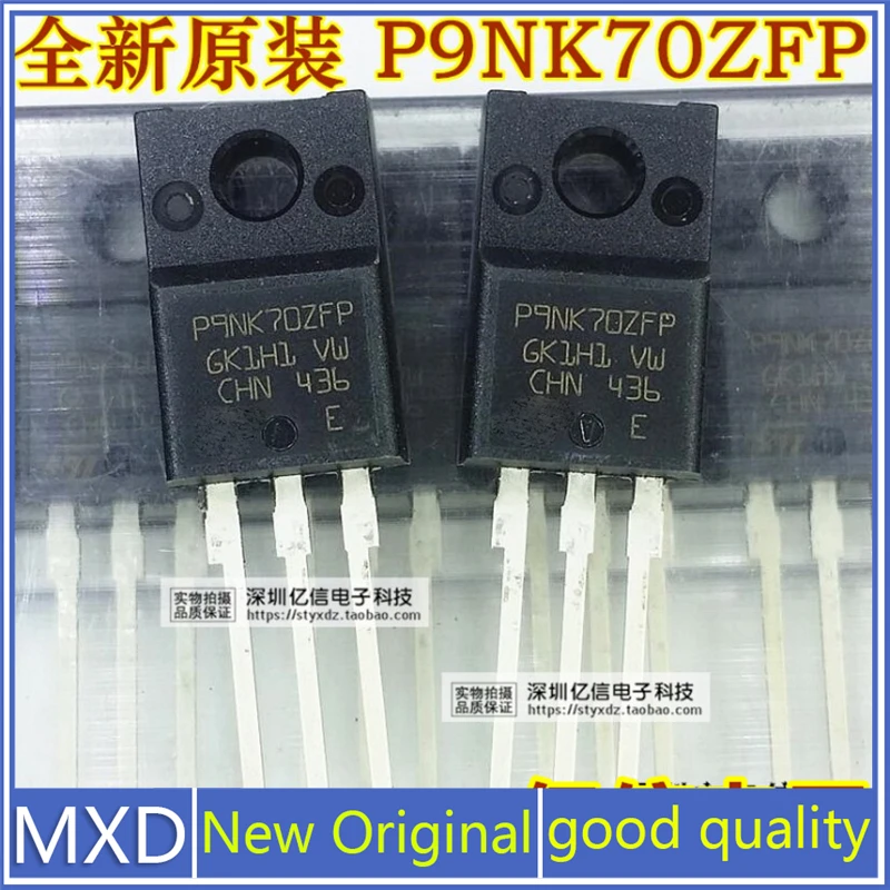 5Pcs/Lot New Original P9NK70ZFP STP9NK70ZFP 9N70 Import Field Effect Mos Tube 9A700V Good Quality In Stock