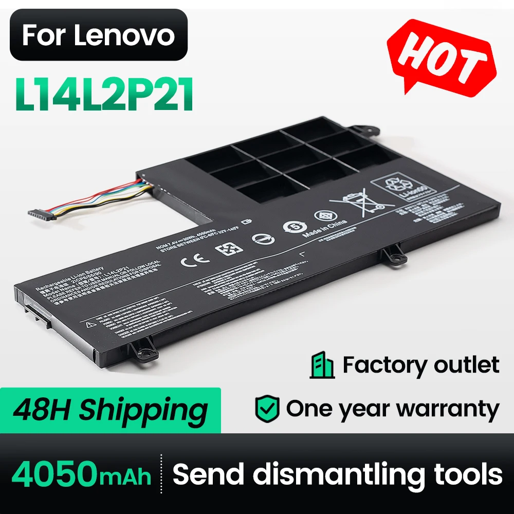 Keyuan L14L2P21 ノートパソコンバッテリー Lenovo IdeaPad 330S 330S-14AST/330S-14IKB シリーズ 330S-141KB 330S-15ARR バッテリー 4050mah