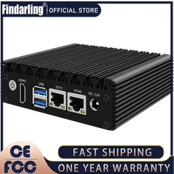 6W Low Power Intel N3050/N3160 Quad Core Quad Thread X86 Soft Router 2*1000M Lan Port HD-MI Output Metal Case Mini PC