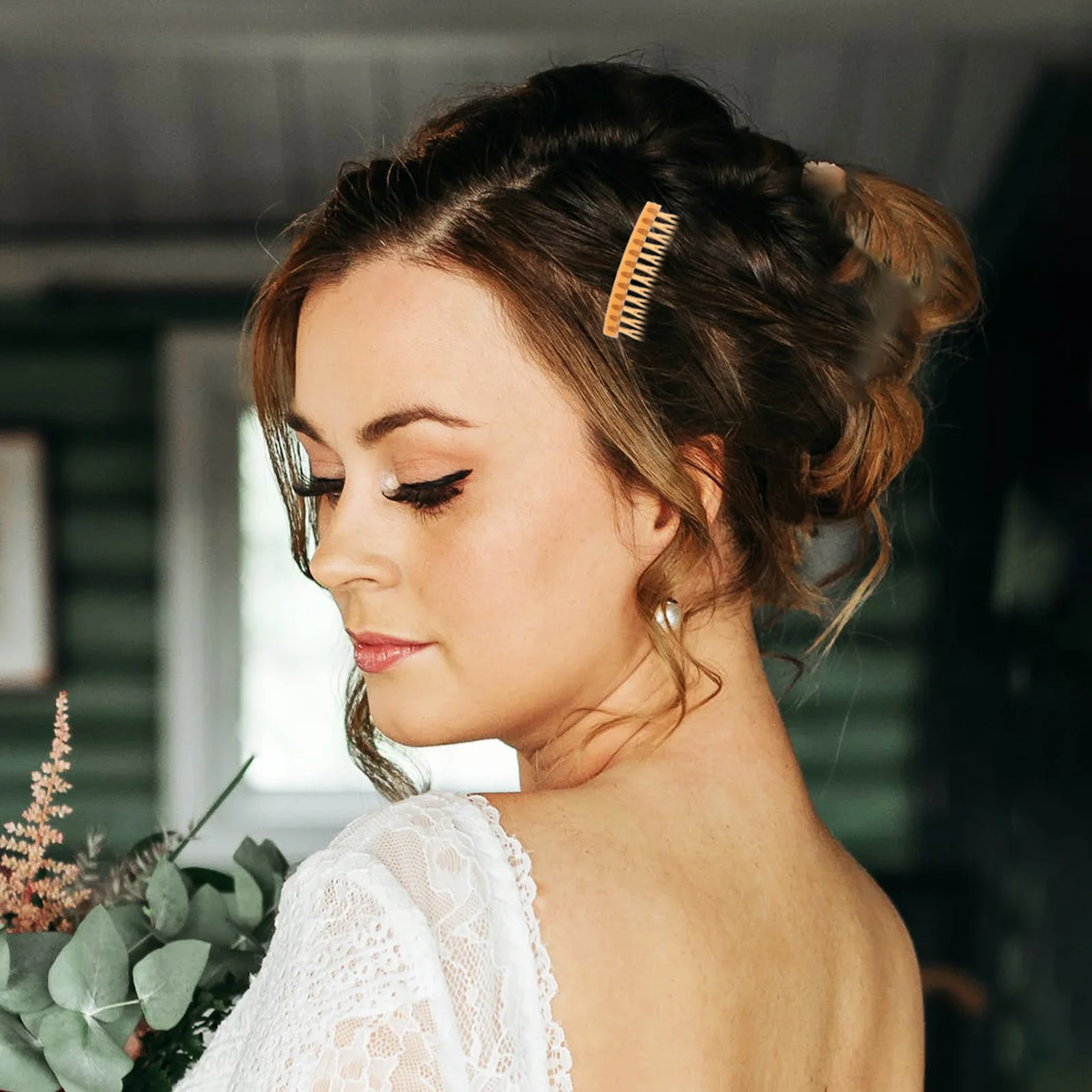 

5pcs Side Comb Plastic Hair Styling Combs Fine Tooth Anti-Slip Detangling For Short Long Hair Salon Dyeing Cutting Use French