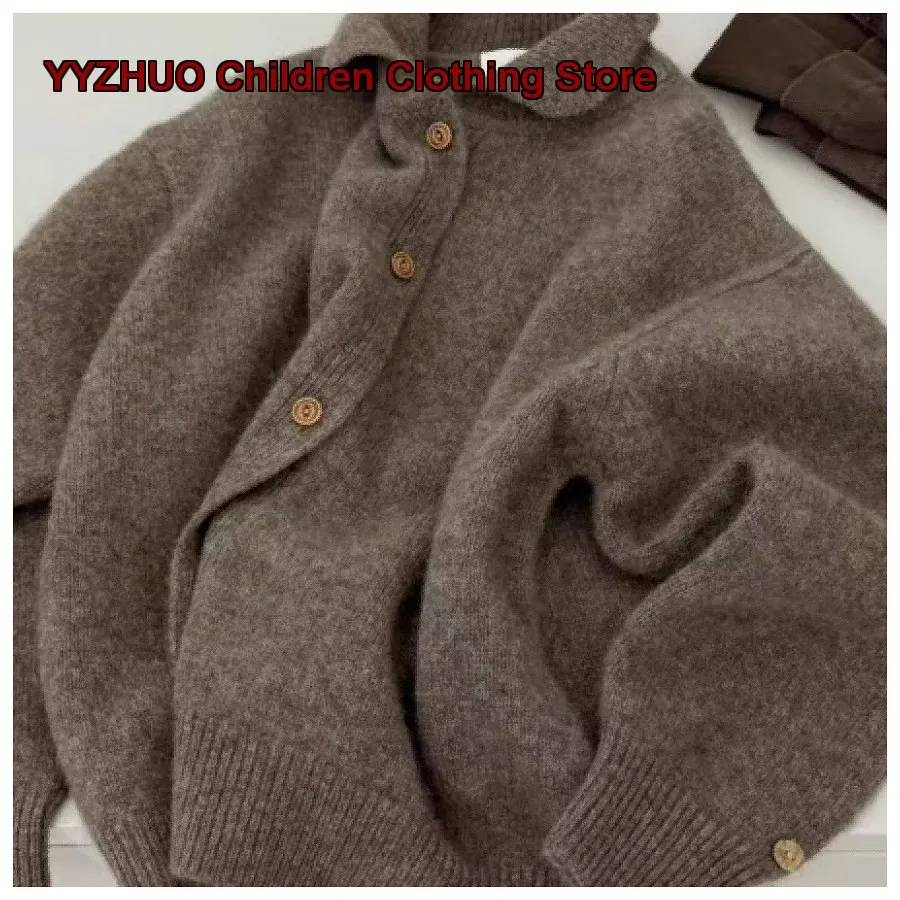 Boys Cardigan Imported Australian Wool Series Autumn Winter Stylish Coat 2025 Kids