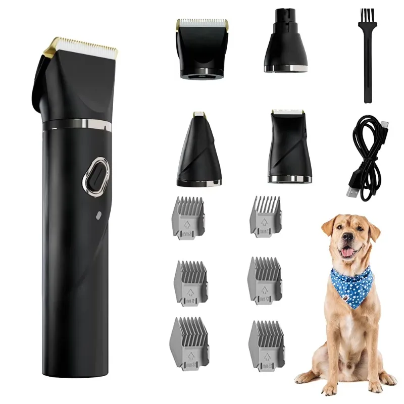 

4 in 1 Quiet Cordless Dog Paw Trimmer and Nail Grinders