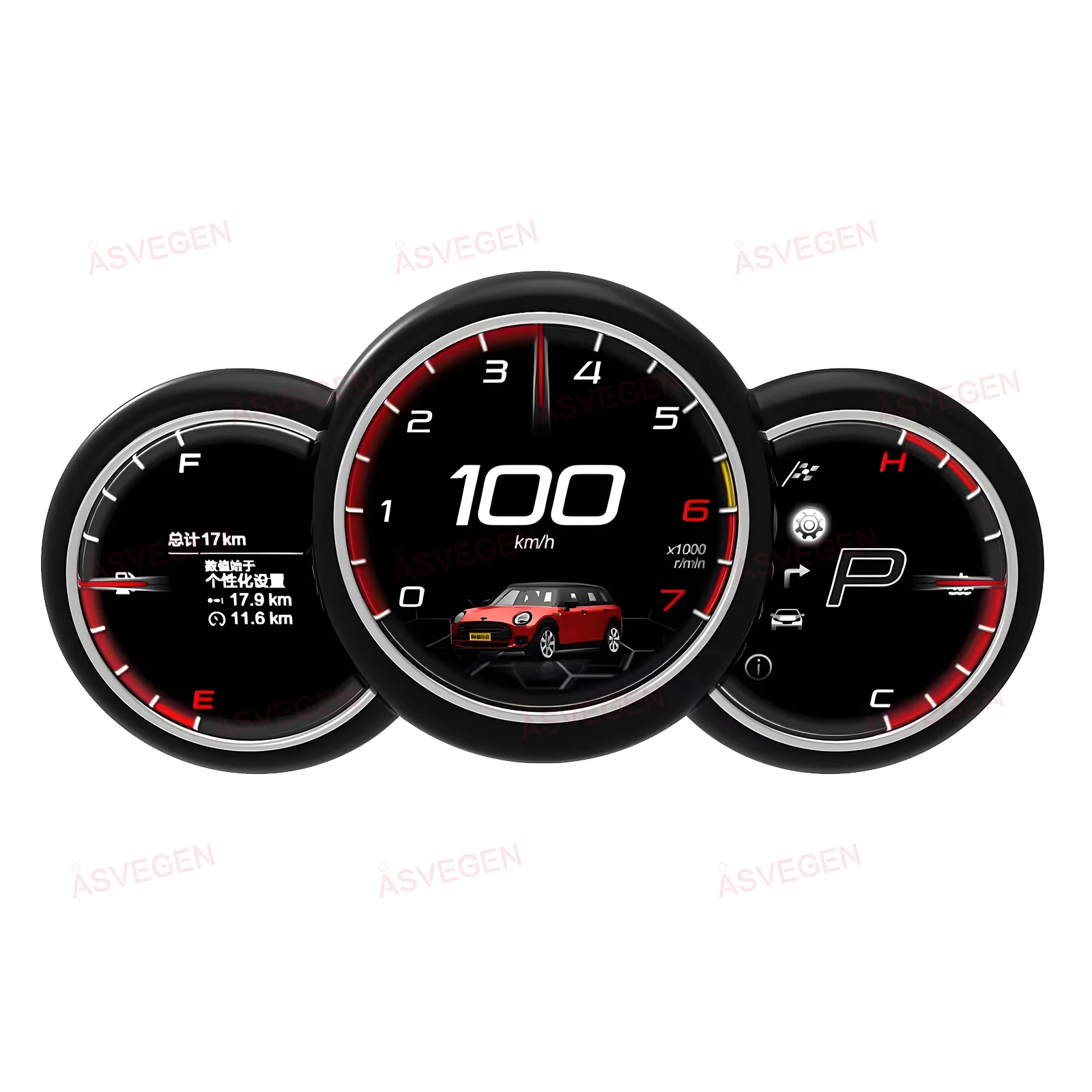 LCD Instrument Cluster For BMW MINI Cooper 2006-2023 Car Digital Dashboard Speedometers Virtual Cockpit Panel Display Linux